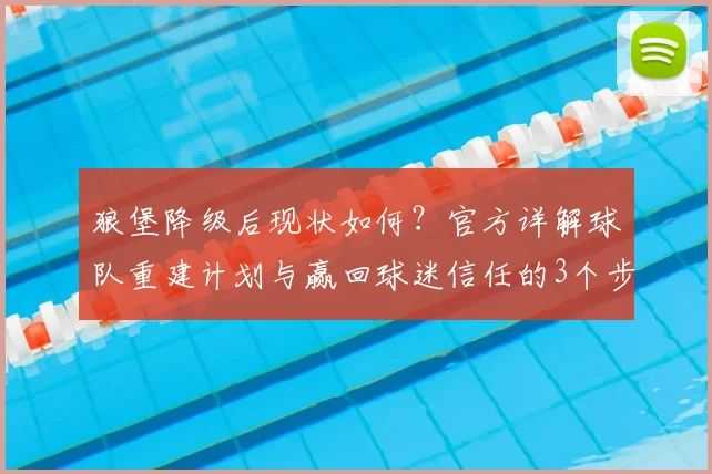 狼堡降级后现状如何？官方详解球队重建计划与赢回球迷信任的3个步骤